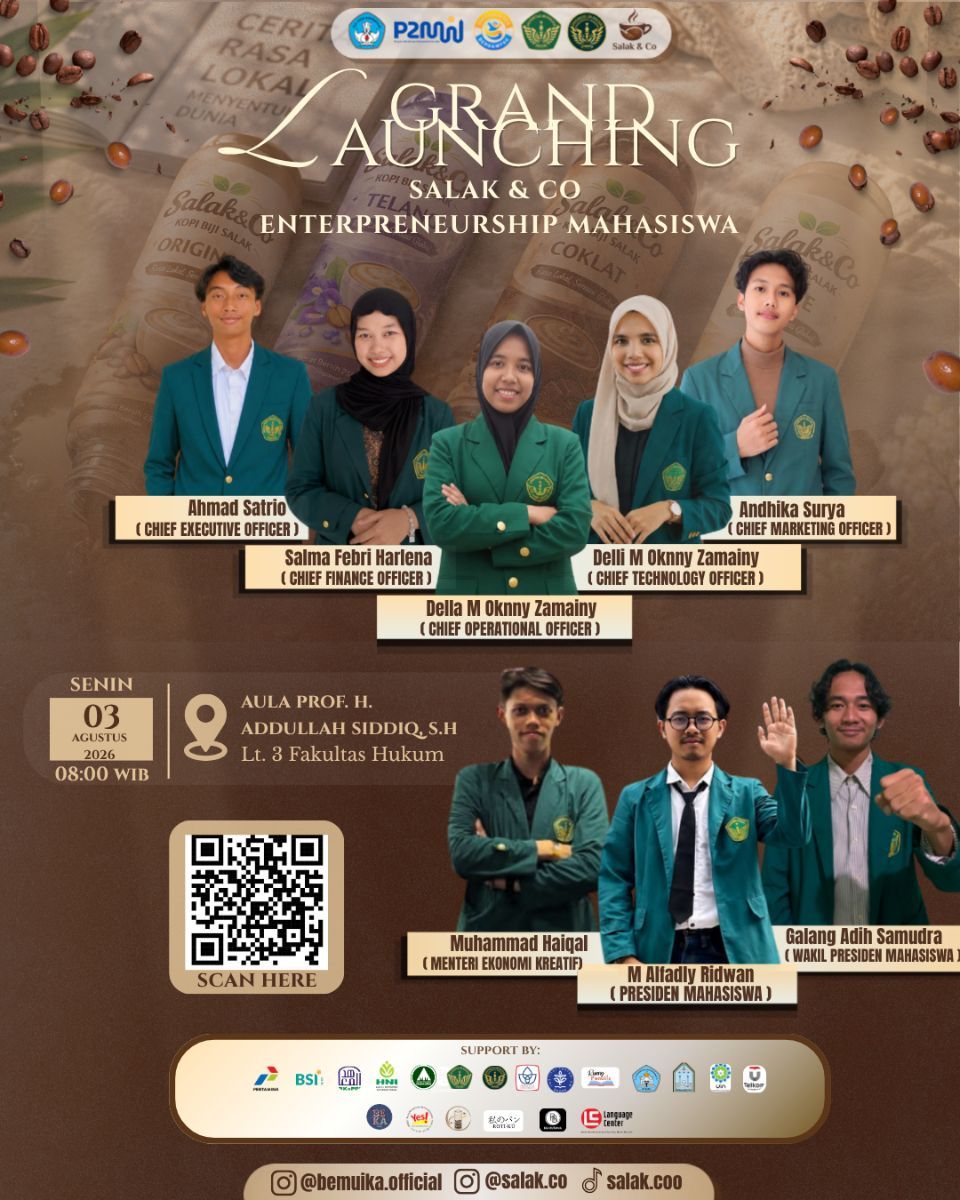 Grand Launching Salak & Co dan Entrepreneurship Mahasiswa